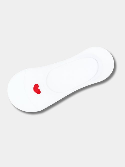 Socquettes Invisibles Coeur Rouge - Kiabi