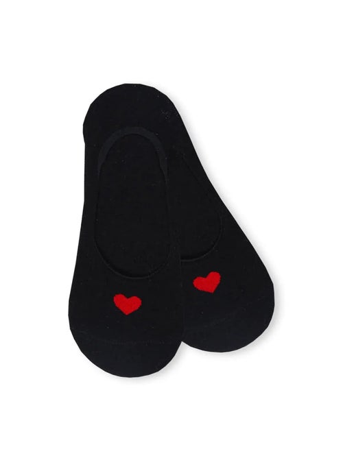 Socquettes Invisibles Coeur Rouge - Kiabi