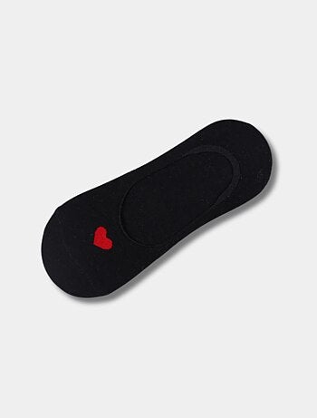 Socquettes Invisibles Coeur Rouge