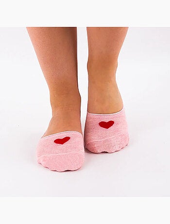 Socquettes Invisibles Coeur Rouge
