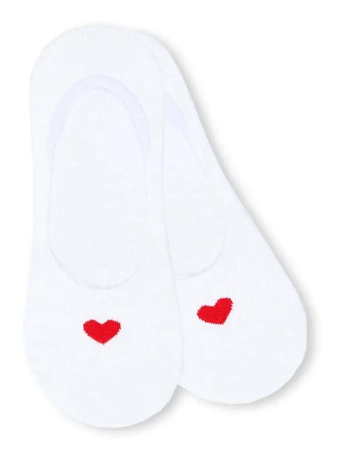 Socquettes Invisibles Coeur Rouge - Kiabi