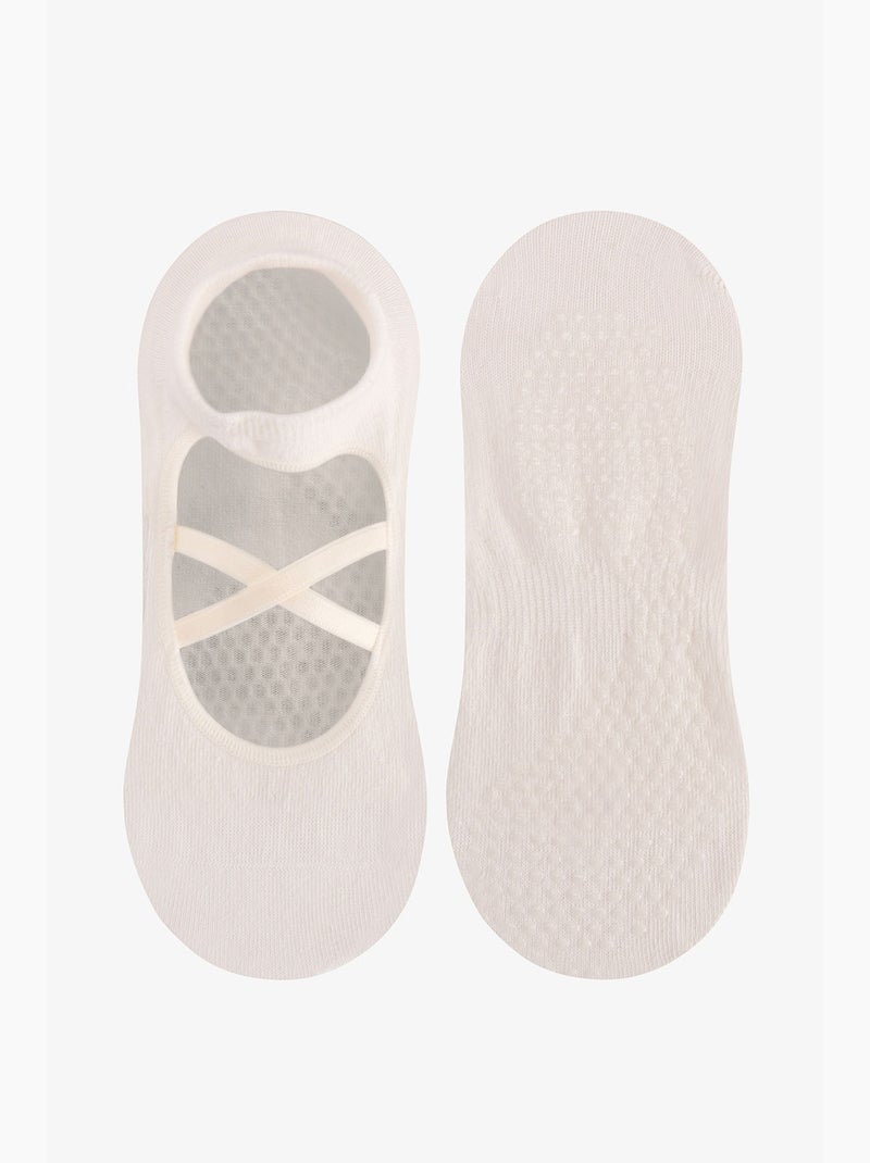 Socquettes invisibles cross penti Blanc - Kiabi