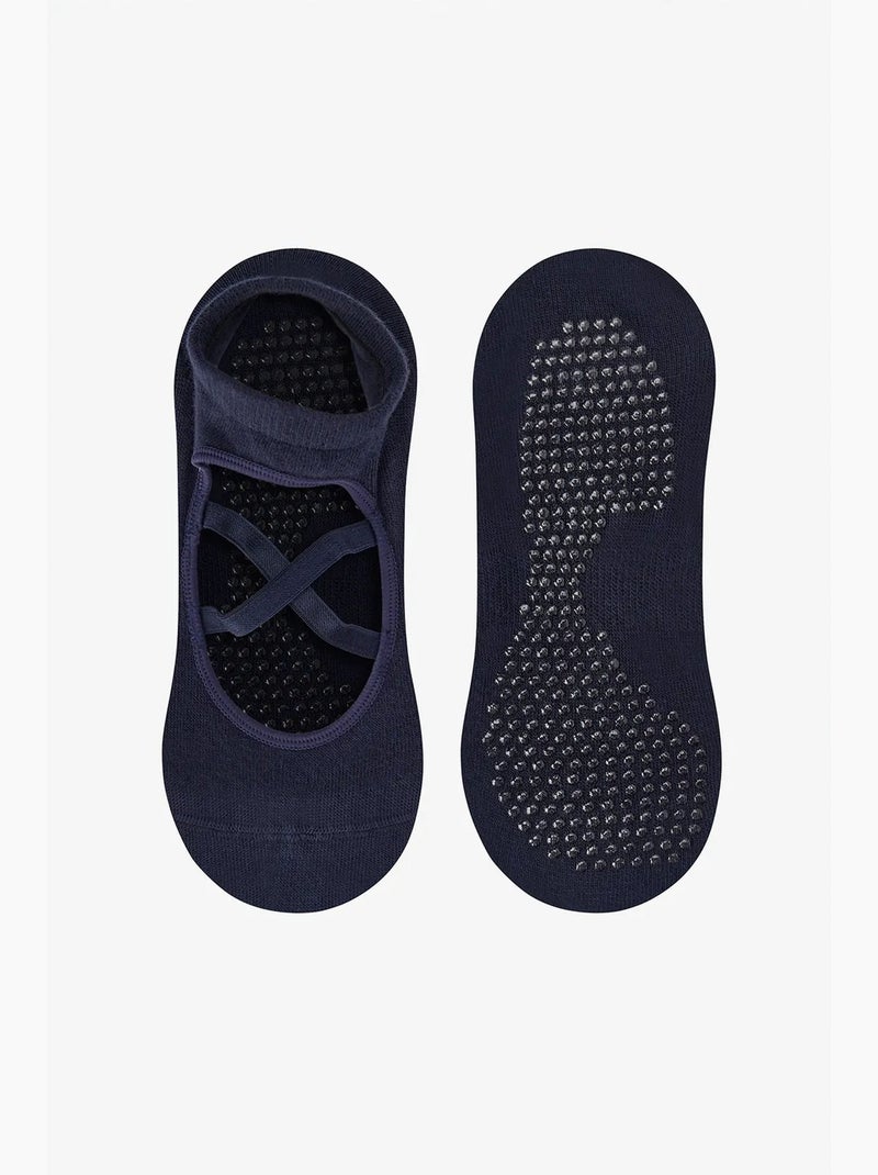Socquettes invisibles cross penti Bleu marine - Kiabi
