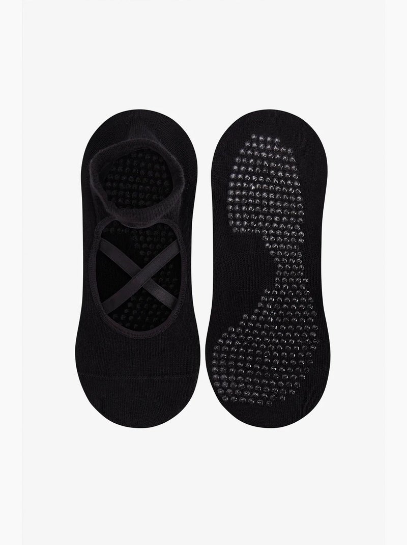 Socquettes invisibles cross penti Noir - Kiabi