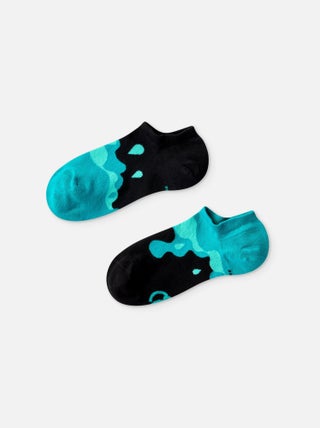 Socquettes Invisibles Dedoles Gouttes turquoises