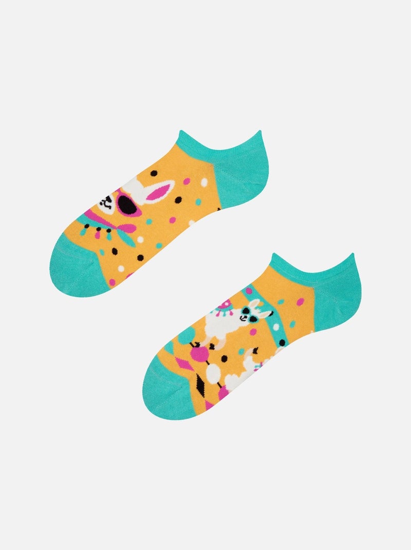 Socquettes Invisibles Dedoles Lamas Sympas Orange - Kiabi