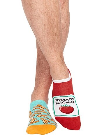 Socquettes Invisibles Frites et Ketchup