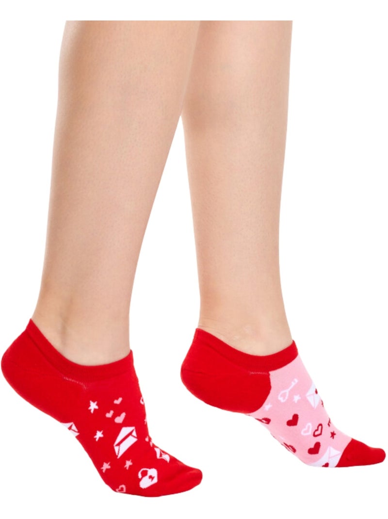Socquettes invisibles Lettres d’Amour Rose - Kiabi