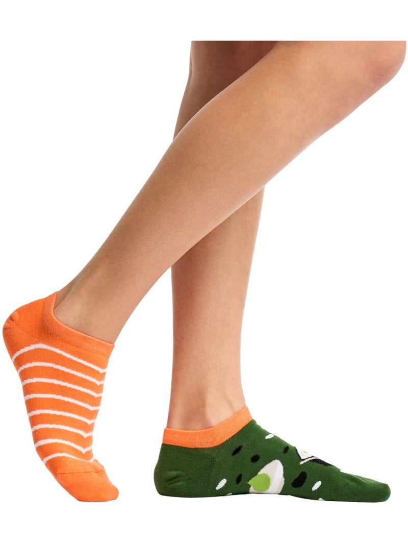 Socquettes invisibles L’heure des sushis Vert - Kiabi