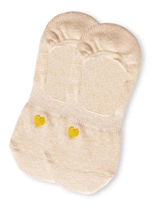 Socquettes Invisibles Petit Coeur Doré - Kiabi