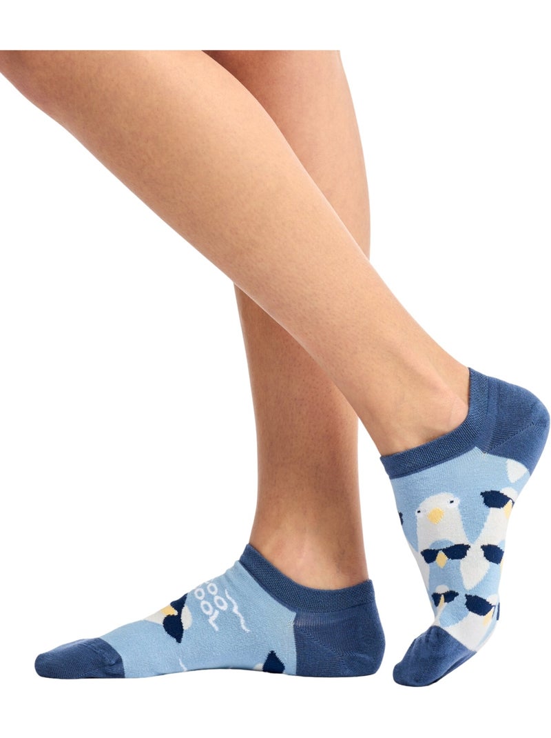 Socquettes invisibles Pigeons sympathiques Bleu - Kiabi