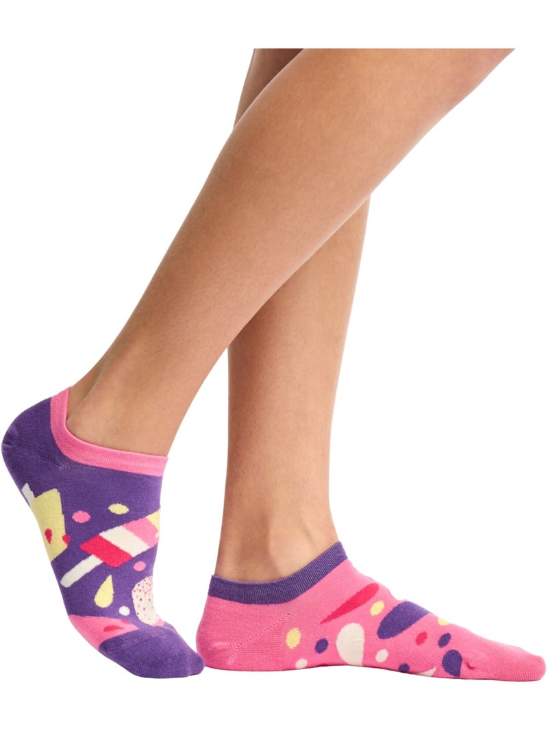 Socquettes invisibles Sucettes glacées Rose - Kiabi