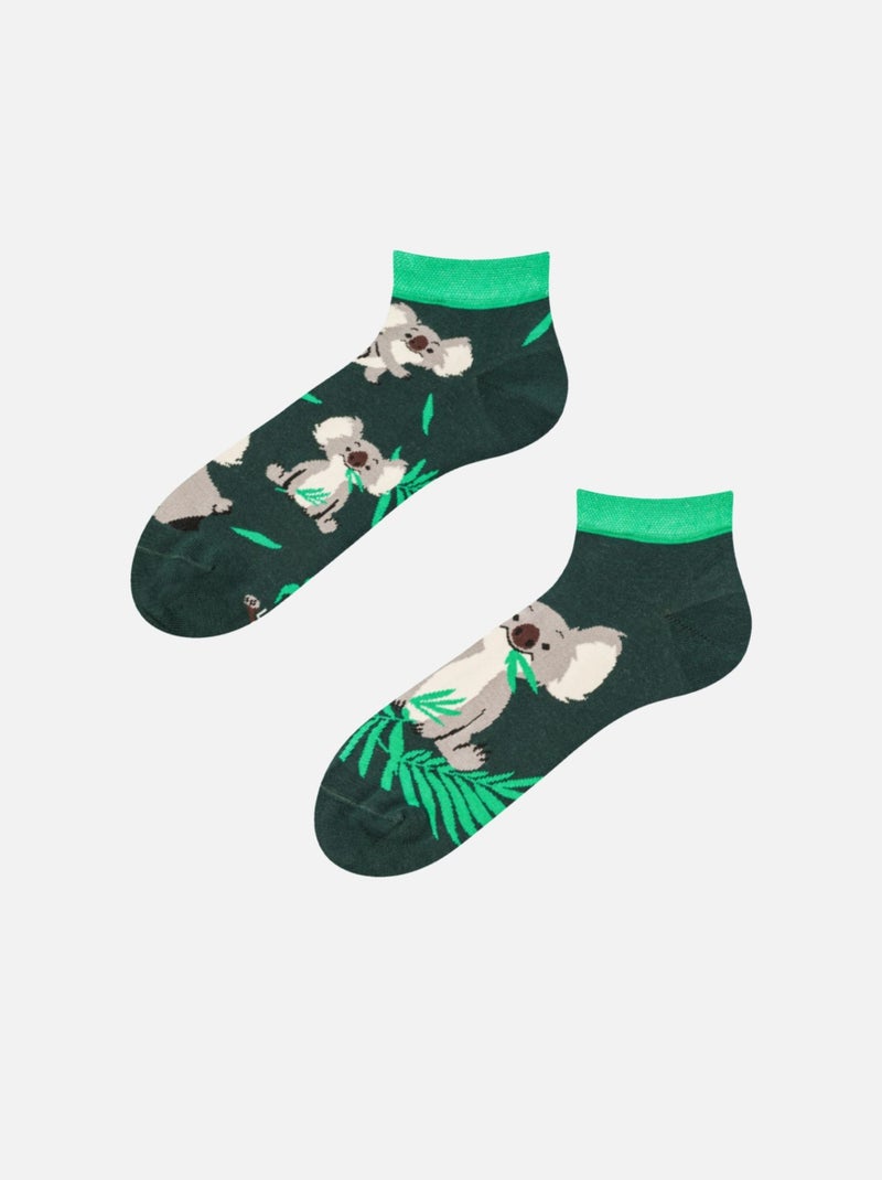 Socquettes Koala & Feuilles Vert - Kiabi