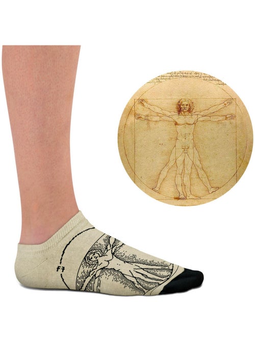 Socquettes L’Homme de Vitruve, Léonard de Vinci - Kiabi Socquettes L’Homme de Vitruve, Léonard de Vinci - Kiabi