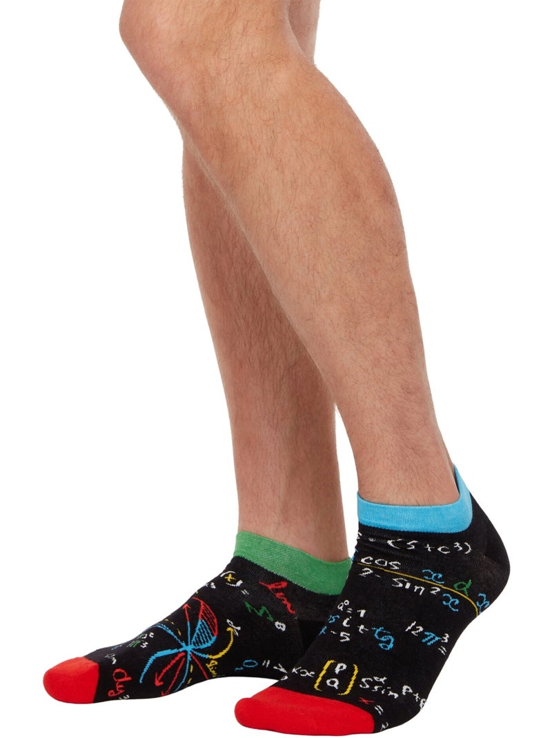 Socquettes Mathématiques Noir - Kiabi