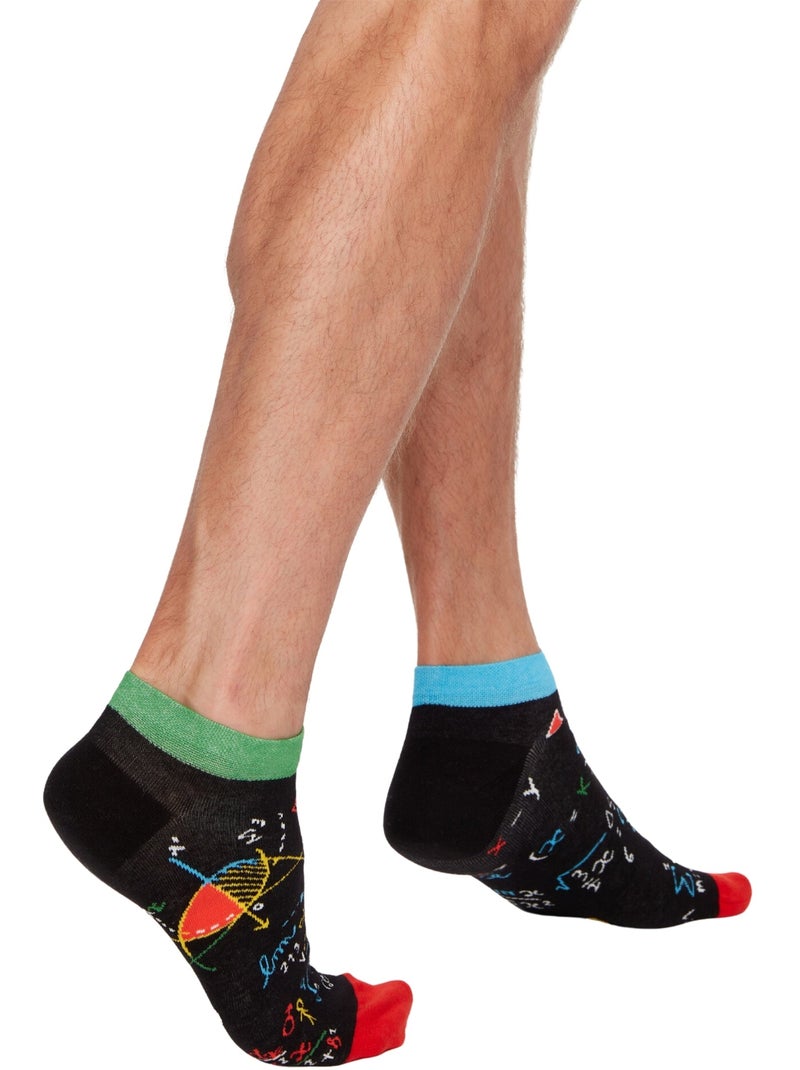 Socquettes Mathématiques Noir - Kiabi