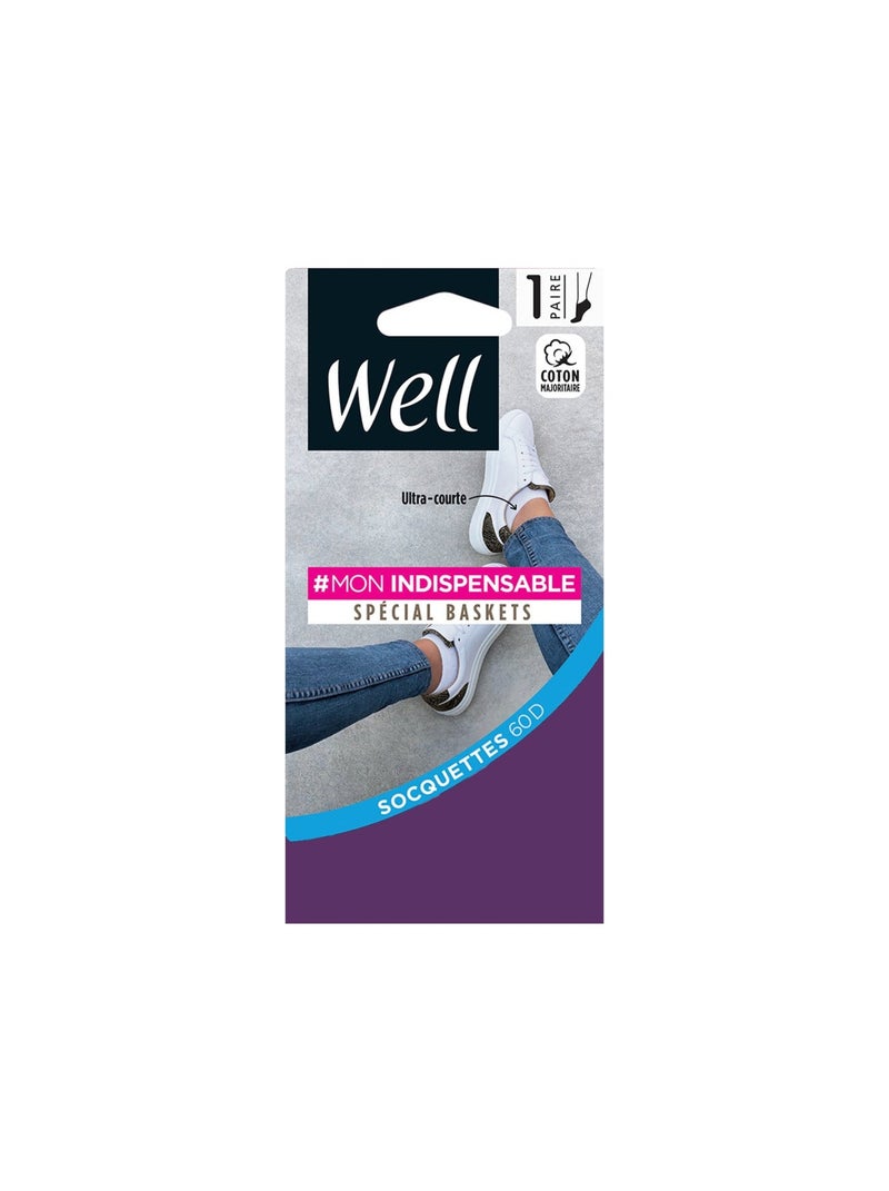 Socquettes MON INDISPENSABLE Violet prune - Kiabi