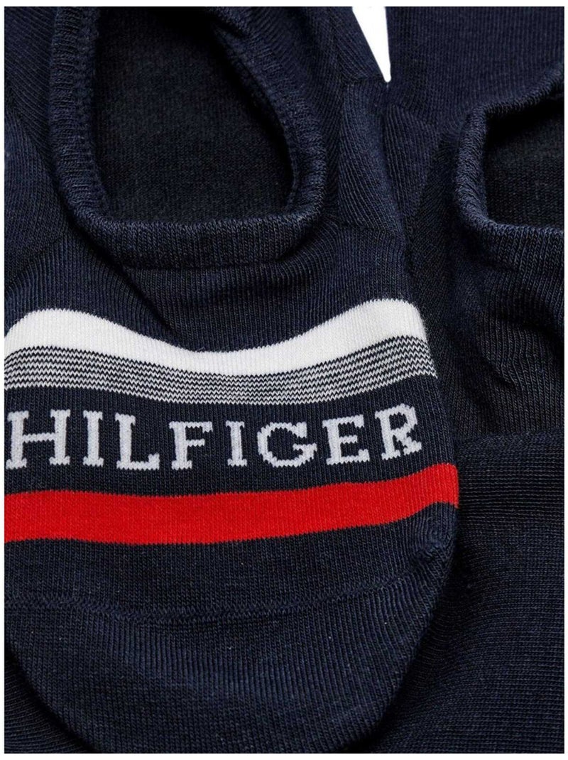 Socquettes motif/style logo - tommy hilfiger Bleu marine - Kiabi
