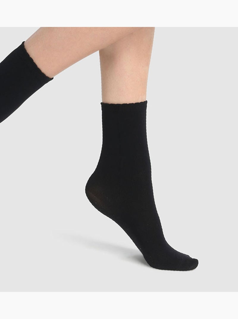 Socquettes Opaque Noir - Kiabi