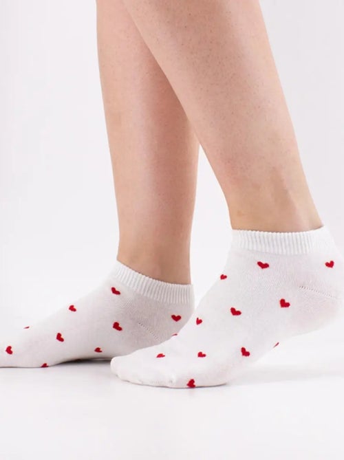 Socquettes Petits Cœurs - Kiabi