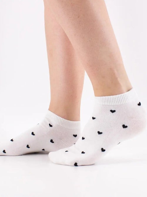 Socquettes Petits Cœurs - Kiabi