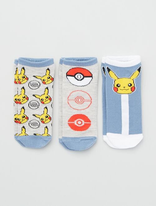 Socquettes 'Pokémon' - Lot de 3 - Kiabi