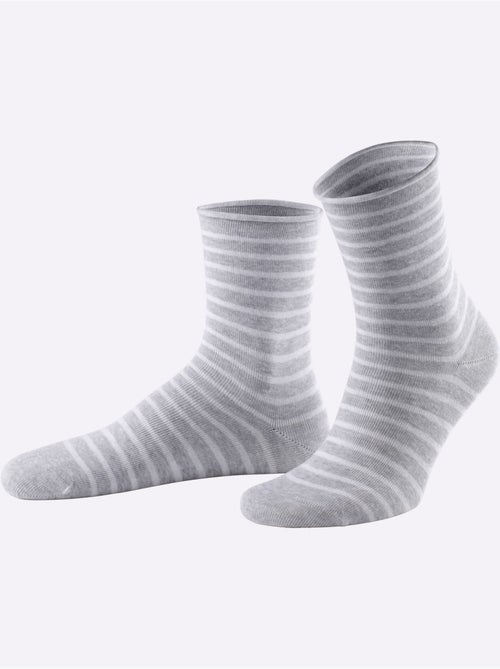 Socquettes Pour Dames Confortable à Porter - Taille Standard - Witt - Lot de 3 - Kiabi