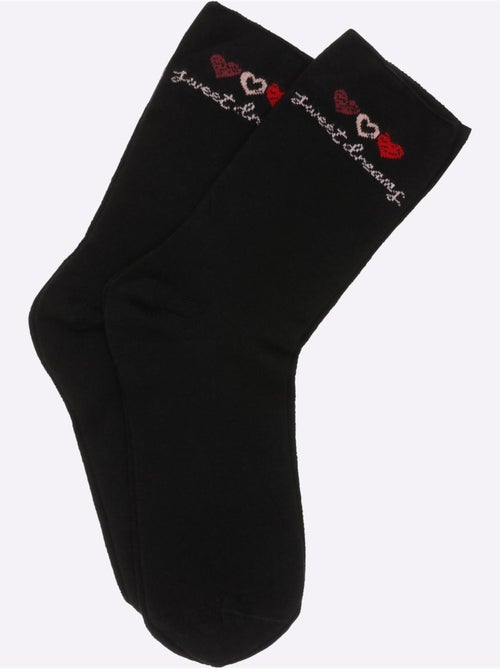 Socquettes Pour Dames Qualité Coton - Taille Standard - Witt - Lot de 2 - Kiabi