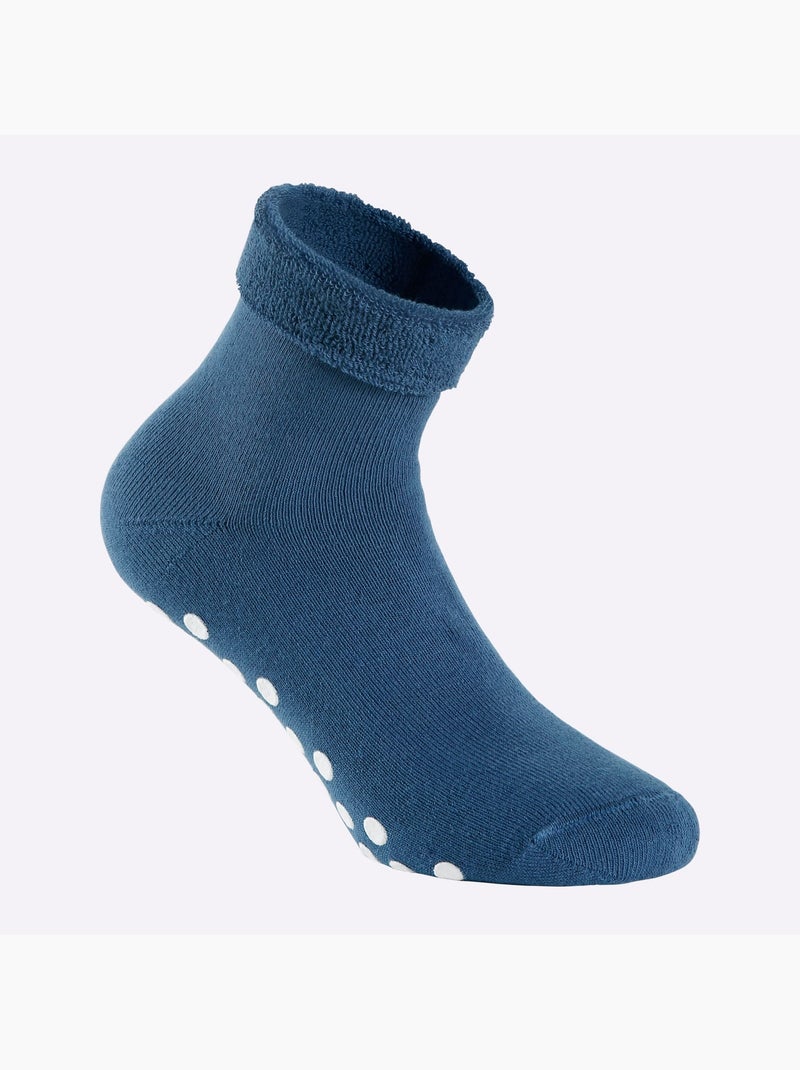 Socquettes Pour Dames Qualité Coton - Taille Standard - Witt - Lot de 3 Bleu - Kiabi