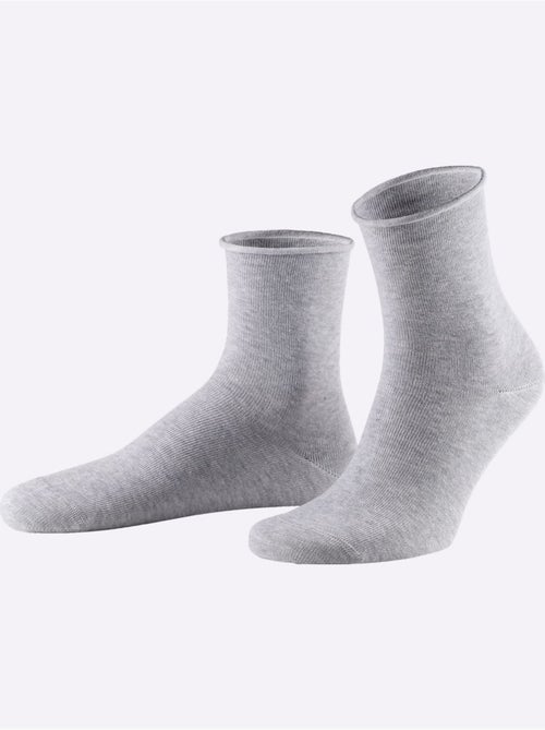 Socquettes Pour Dames Qualité Coton - Taille Standard - Witt - Lot de 5 - Kiabi