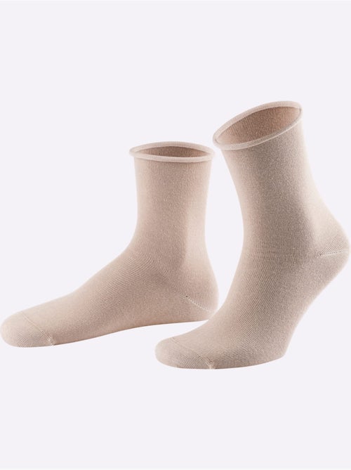 Socquettes Pour Dames Qualité Coton - Taille Standard - Witt - Lot de 5 - Kiabi