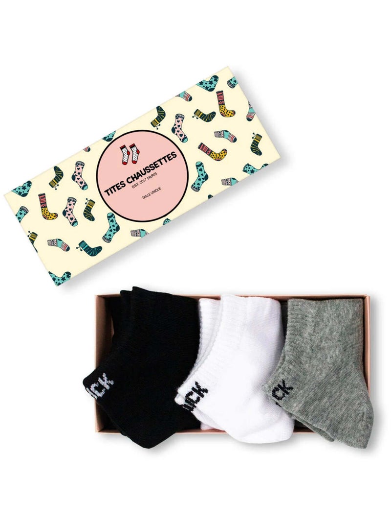 Socquettes Rebelle (Lot x3) | Titeschaussettes Multicolore - Kiabi