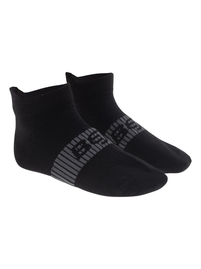 Socquettes soksi - bejo Blanc Noir - Kiabi