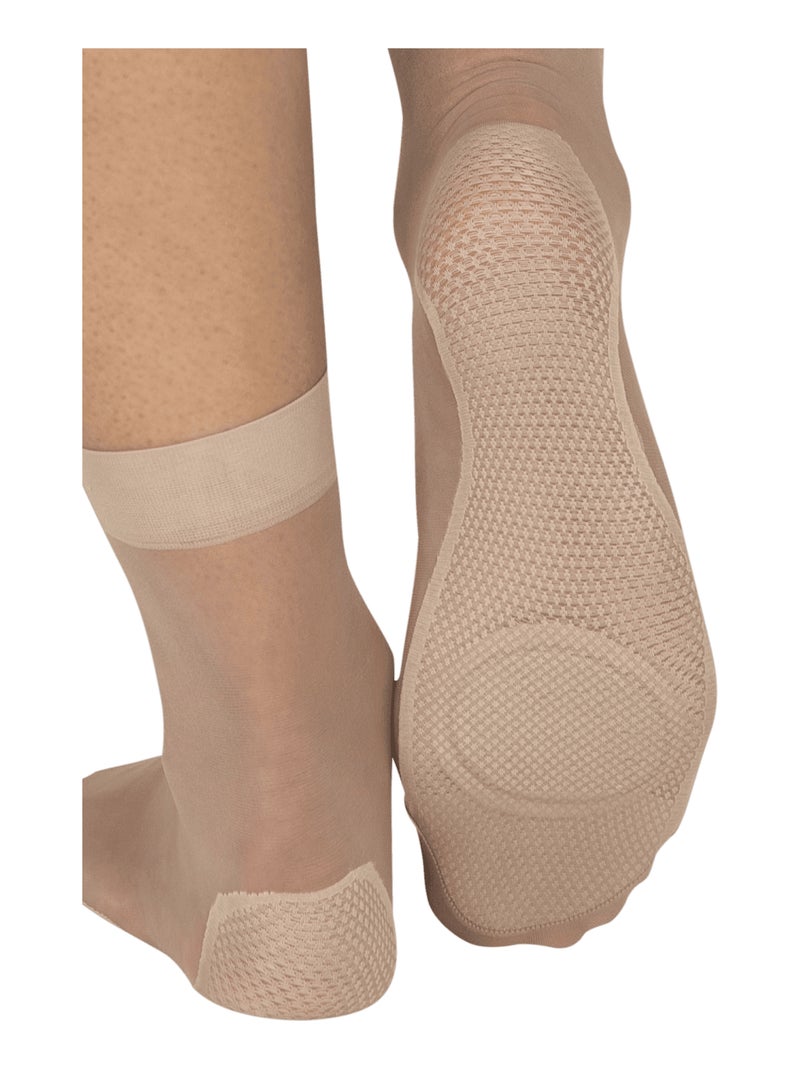 Socquettes WELL INFINI CONFORT Beige - Kiabi