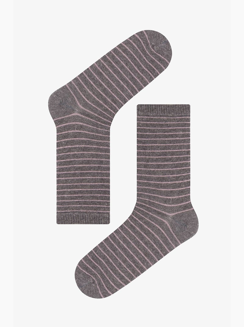 Soft hearts lot de 5 paires de chaussettes penti Gris clair - Kiabi