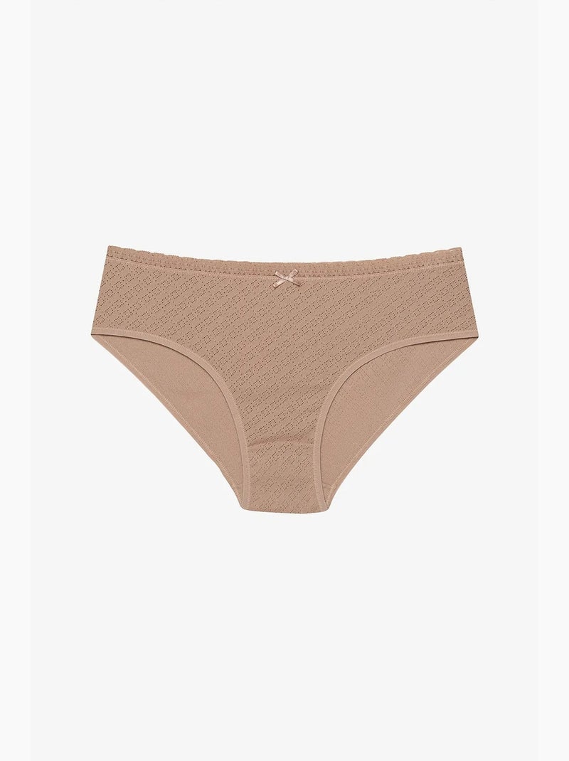 Soft pointel basic lot de 3 slips hipster en coton penti Noir Blanc - Kiabi