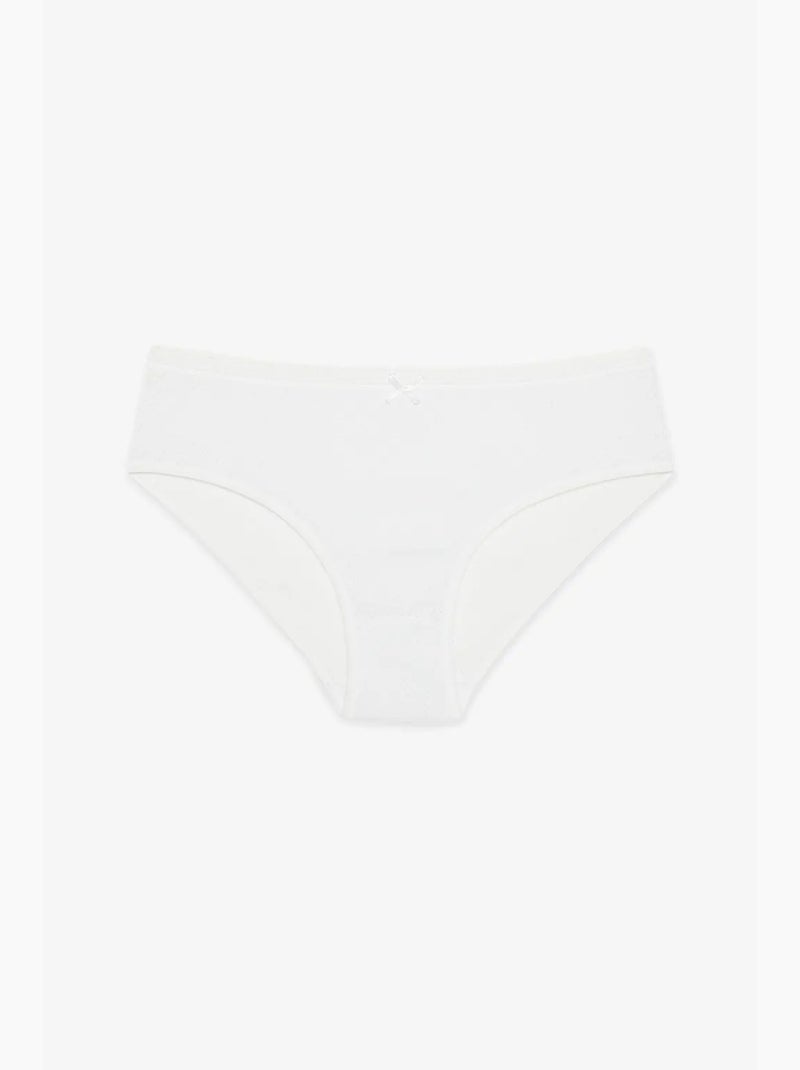 Soft pointel basic lot de 3 slips hipster en coton penti Noir Blanc - Kiabi