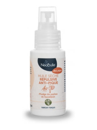 Soin bébé - Huile sèche repulsive anti-pique 50ml +3ans