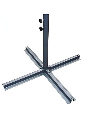 SOLENZARA - Parasol LED carré déporté 3x3x terracotta en aluminium