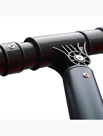 SOLENZARA - Parasol LED carré déporté 3x3x terracotta en aluminium