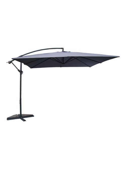 SOLENZARA Parasol gris déporté carré 3 x 3 m - Kiabi