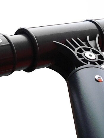 SOLENZARA Parasol marron déporté carré 3 x 3 m led