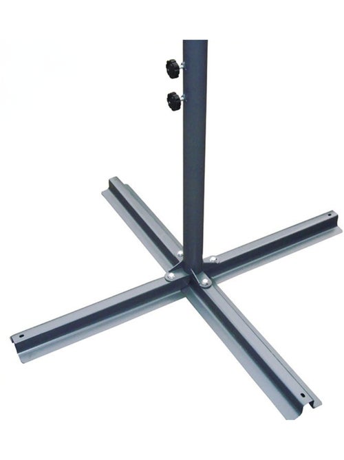 SOLENZARA Parasol marron déporté carré 3 x 3 m led - Kiabi SOLENZARA Parasol marron déporté carré 3 x 3 m led - Kiabi
