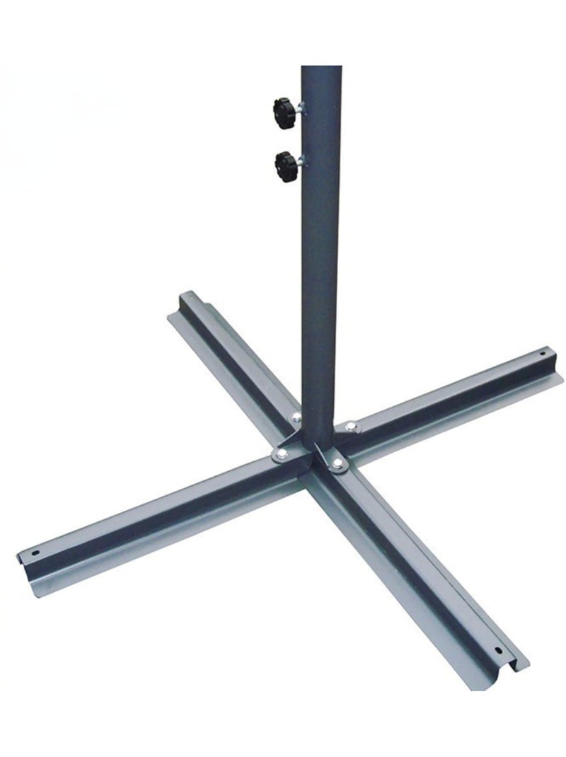 SOLENZARA Parasol marron déporté carré 3 x 3 m led Marron - Kiabi