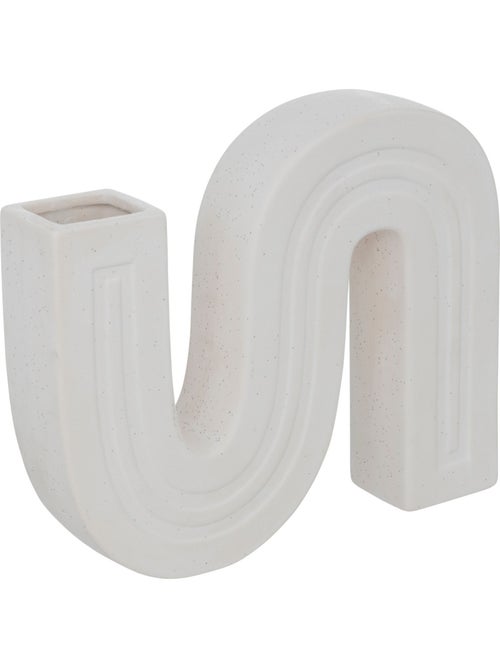 Soliflore sculpté en céramique texturée OLME - Kiabi Soliflore sculpté en céramique texturée OLME - Kiabi