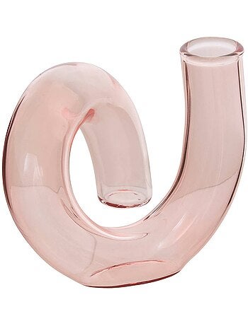 Soliflore tubulaire en verre cheri