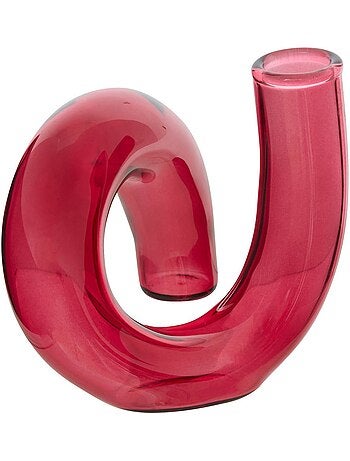 Soliflore tubulaire en verre cheri