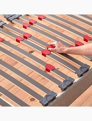 Sommier à lattes tissu déco