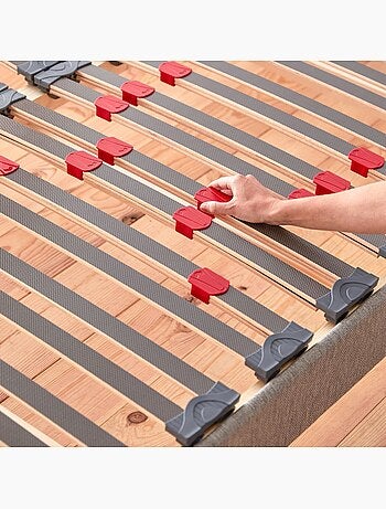 Sommier à lattes tissu déco