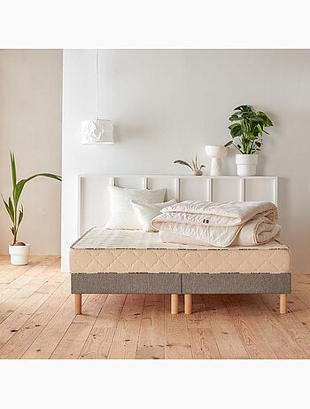 Sommier à lattes tissu déco